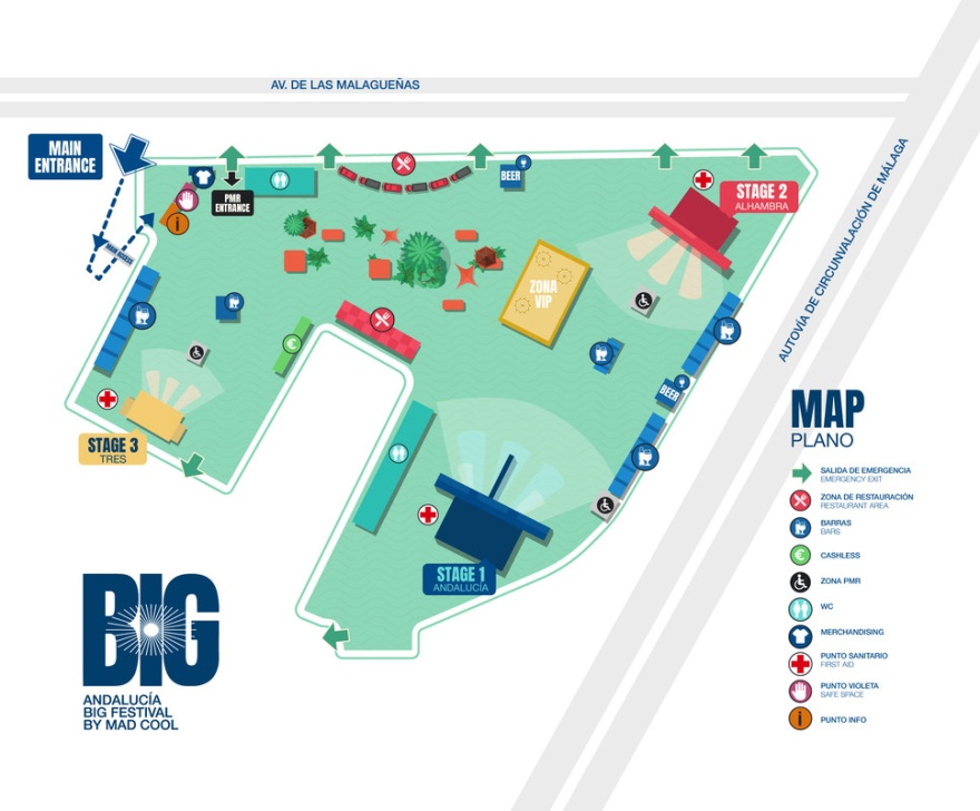 Plan of Andalucia Big festival