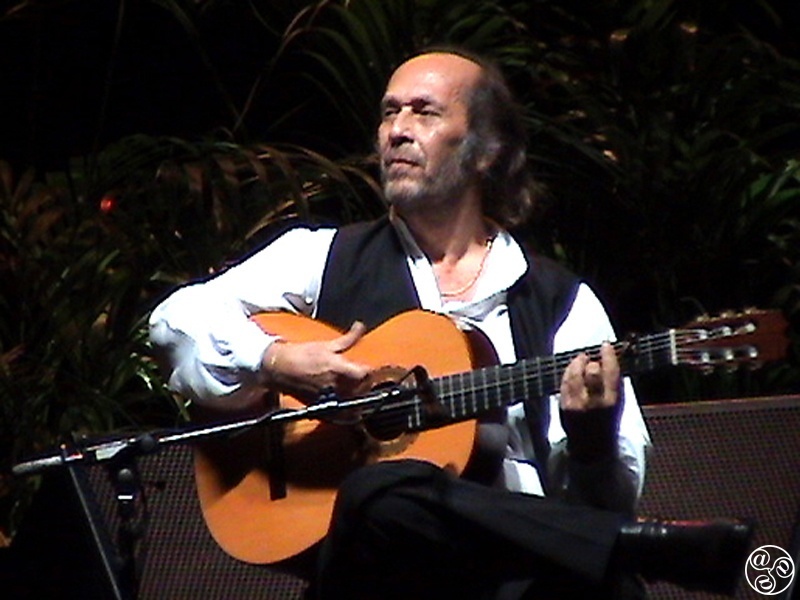 Paco de Lucia performing at Malaga Bullring © Tony Bryant 