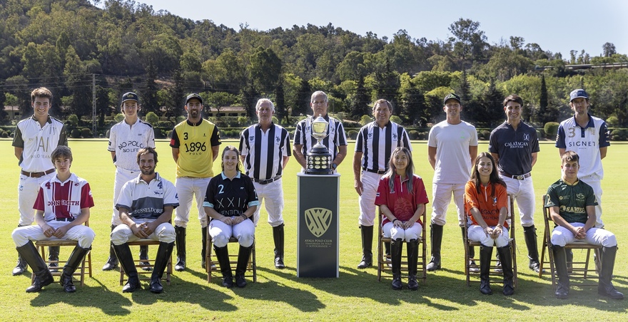 Teams participating in the La Copa Memorial Manuel Prado y Colón de Carvajal 2024. Photo: Matías Callejo / Ayala Polo Club