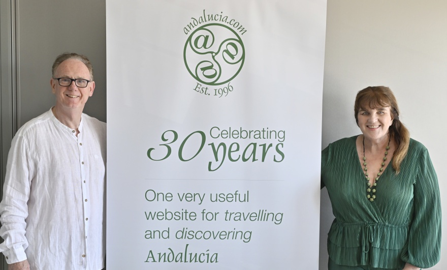 The 30th Anniversary of Andalucia.com with founder Chris Chaplow and Photographer Michelle Chaplow © Scarlett Aernouts