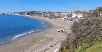 La Cala de Mijas beach on a fine winter's day