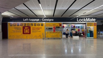 Left Luggage Office in arrivals area © Guy Syrett