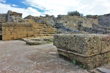 Augustan building with the grand staircase  