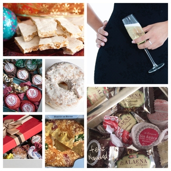 Celebrate Christmas with delicious treats and a chilled glass of Cava © Michelle Chaplow