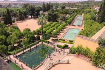 View from Lion Tower overlooking the gardens of the castle © Max Phythian