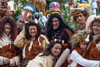 A dabba, dabba doo time in the street parades, Cadiz Carnival © Michelle Chaplow