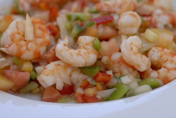 A classic prawn salad - Salpicón de langostinas © Michelle Chaplow