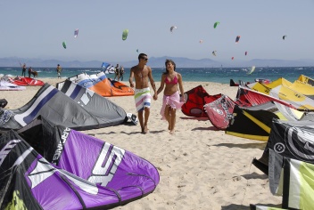 It's all about sun, sea and surf in Tarifa. © Michelle Chaplow