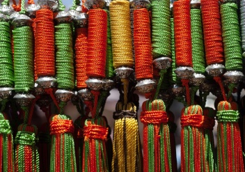Colourful souvenirs from Tangiers.   © Michelle Chaplow
