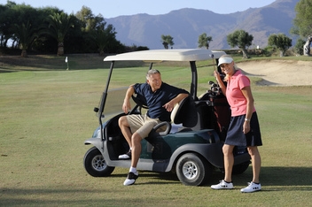 Estepona Golf, with a back drop of the Sierra Bermeja © Michelle Chaplow