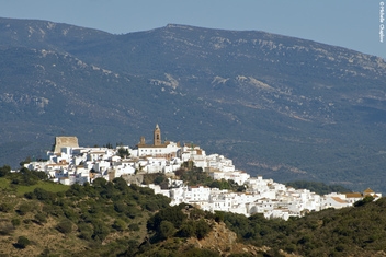 Shopping in the white village of Alcala de los Gazules