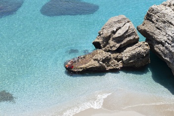The Beaches of Nerja are one of the towns´s biggest assets, the crystal clear waters and rocky outcrops © Michelle Chaplow