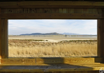 Looking out to the lagoon from the observatory © Michelle Chaplow