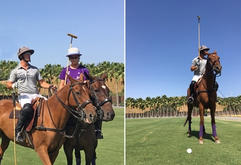 Tom Meyrick demonstrating the game of Polo © Andres Lopez Sheridan