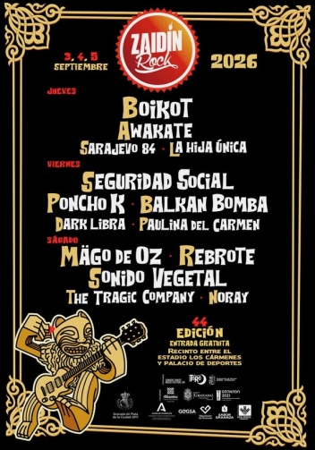   El Festival de Rock del Zaidín, Granada - 2026