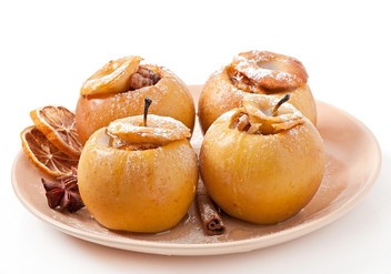Manzanas Asadas. Baked apples make an excellent dessert for many occasions © istock 