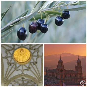 Jaen villages clockwise: Ubeda, Jaen, Baeza © Michelle Chaplow