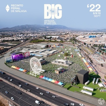 Render of the AndaluciaBig festival site in Malaga