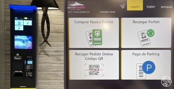 You can buy your ski pass in advance online, or in the many machines dotted around the resort © Michelle Chaplow