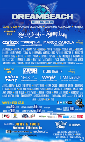 Dreambeach Festival 2014 poster