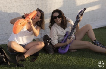 Festivals fans practice at Andalucia Big © Michelle Chaplow