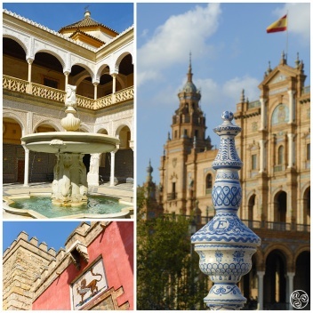 Some of the film locations in Seville include the Plaza de España, Casa de Pilatos and the Alcazar © Michelle Chaplow