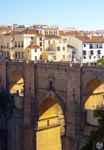 The spectacular setting of Ronda situated on top a of deep gorge spanned by a magnificent stone bridge © Michelle Chaplow