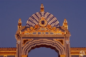 The first thing you'll see when you arrive at the Seville Fair from the city centre is the portada - the gateway © Michelle Chaplow