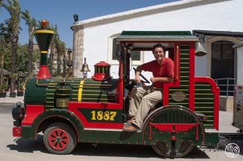 Climb aboard the Gonzalez Byass Bodega tour train © Michelle Chaplow
