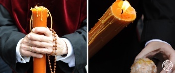 Imagine cleaning up the wax from thousands of candles that have dripped over pavement and seeped into brick, tile and cobblestone cracks! © Michelle Chaplow