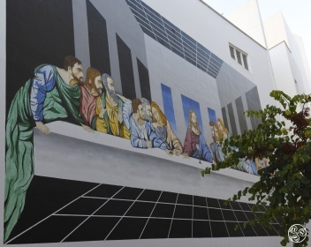 Last Supper on side of San José church by Curro Leyton. Photo© Michelle Chaplow