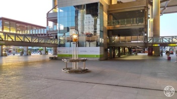 Historic Malaga airport beacon located in the arrivals plaza  ©AENA