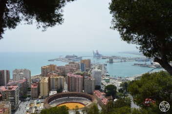 Malaga Port and Bullring from the Gibralfaro © Barcley Spicer-Jenkins