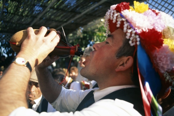 The Verdiales celebrations, of dancing and singing can be thristy work © Michelle Chaplow