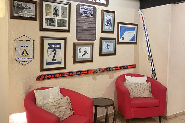 Wall of fame at the Vincci Selección Rumaykiyya Hotel © Michelle Chaplow