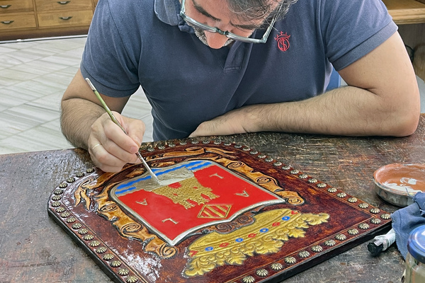 The city is famous for its leatherwork, and its most historic technique, guadameci, is an intricate embossed design with gold, silver and coloured paint, unique to Cordoba, which dates back to the 10th century. © Michelle Chaplow
