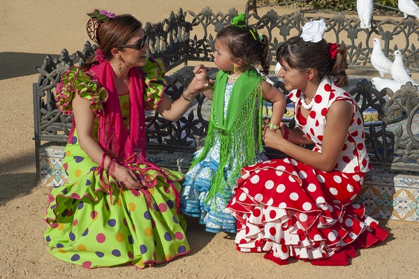 Maria Luisa Park during the Seville fair © Michelle Chaplow