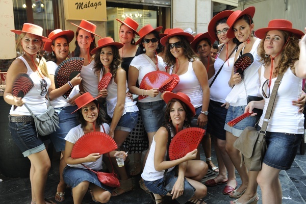 Local Malagueñas enjoying their home town feria. © Michelle Chaplow
