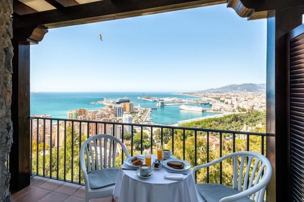 Balcony views from Mount Gibralfaro © Booking.com / Parador de Málaga Gibralfaro