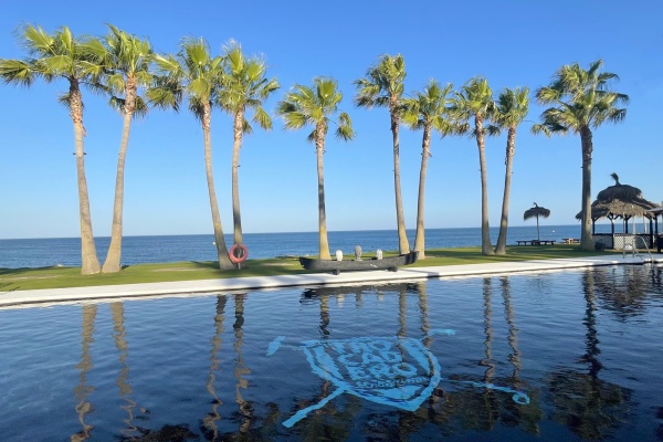 Trocadero beach club in Sotogrande has a picture postcard view. © Michelle Chaplow