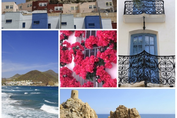Almeria province clockwise: Almeria, Albox, Mojacar, San Jose and Viator © Michelle Chaplow