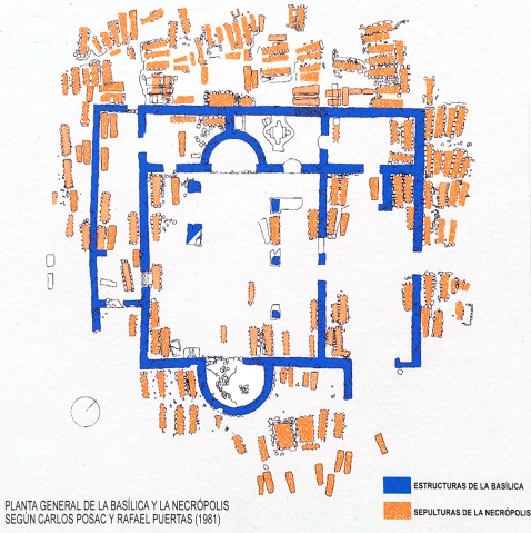 Layout plan, Basilica del Mar and Necropolis