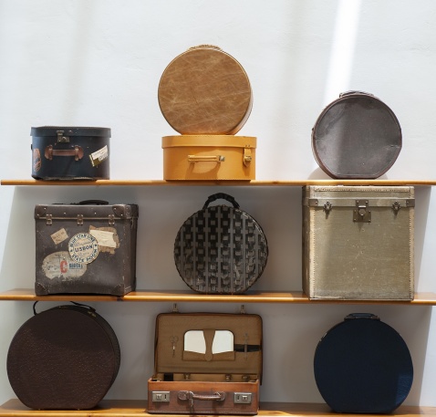Love those antique hat boxes