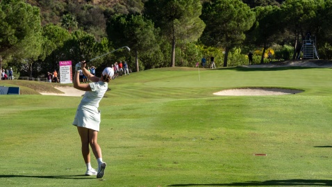 Linn Grant, leader of the Race to Costa del Sol on day 2 © Andres Lopez Sheridan 