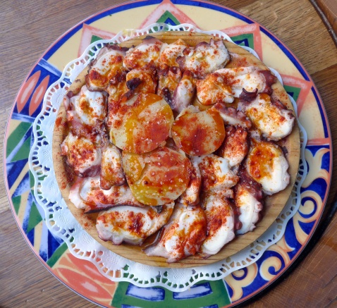 Pulpo a la gallega, may have its origins in Galicia, but is also a very popular dish in Andalucia © Michelle Chaplow
