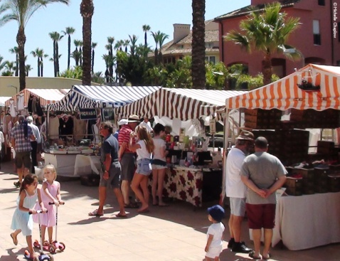 Sunday morning craft market in Sotogrande 