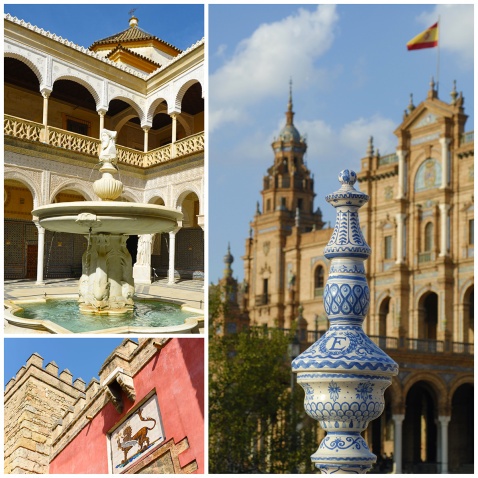 Some of the film locations in Seville include the Plaza de España, Casa de Pilatos and the Alcazar © Michelle Chaplow