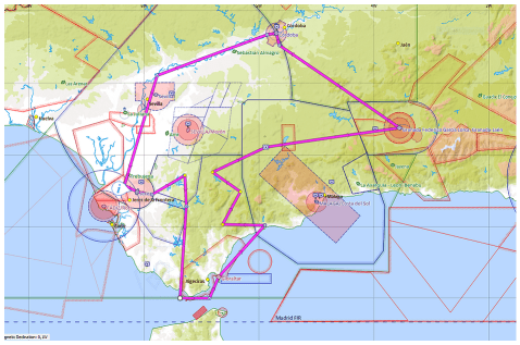 Al Andalus team route Pooleys Dawn to Dusk Competition 2021