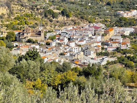Albuñuelas, nestled in a valley with is ideal for walking and the cultivation of crops © Michelle Chaplow