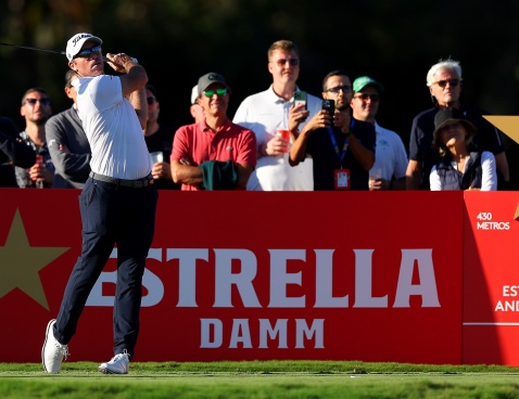 Julien Guerrier teeing off in the Pro-Am at Real Club de Golf Sotogrande © Getty Images